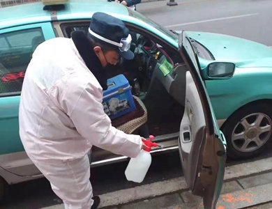 錦州設10個消毒點，計程車每輛每天至少免費消毒兩次