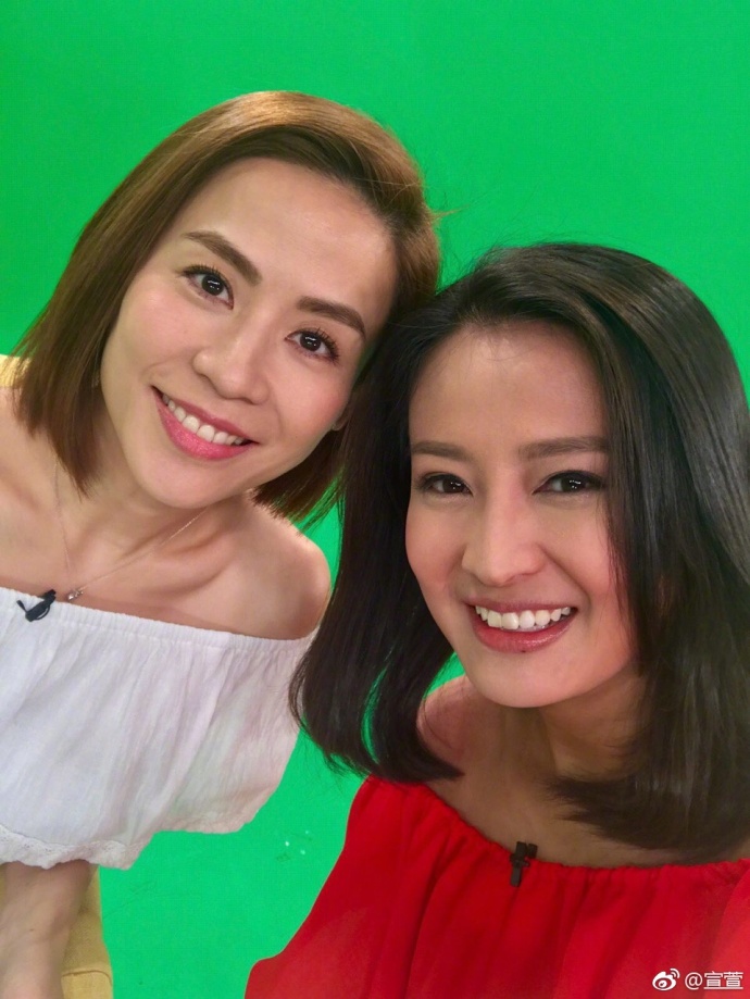 宣萱晒近照遇台风坚持工作 网友:太瘦别被风刮走