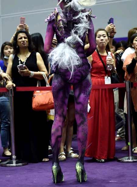 馬來西亞舉行美容美發大賽 奇異髮型奪人眼球