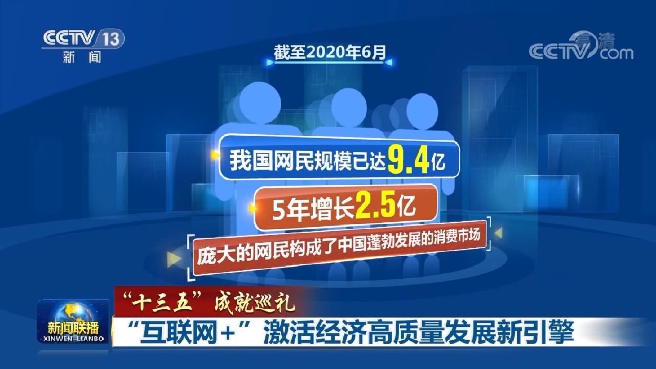 【“十三五”成就巡礼】“互联网+”激活经济高质量发展新引擎