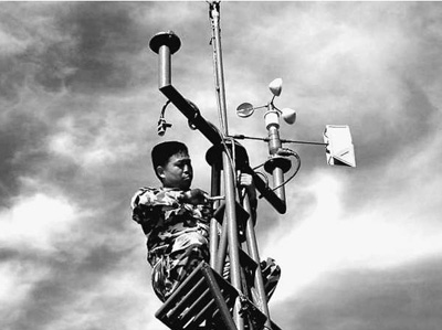 南沙永暑礁上有“顺风耳”海洋观测站取得观测数据500多万条