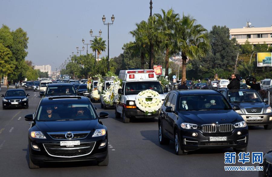 已故叙利亚外长瓦利德·穆阿利姆葬礼在大马士革举行