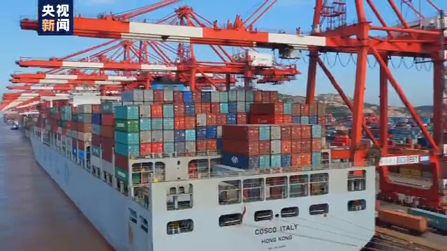 平均每一秒有150吨货物进出境 今年中国外贸进出口连续5个月正增长