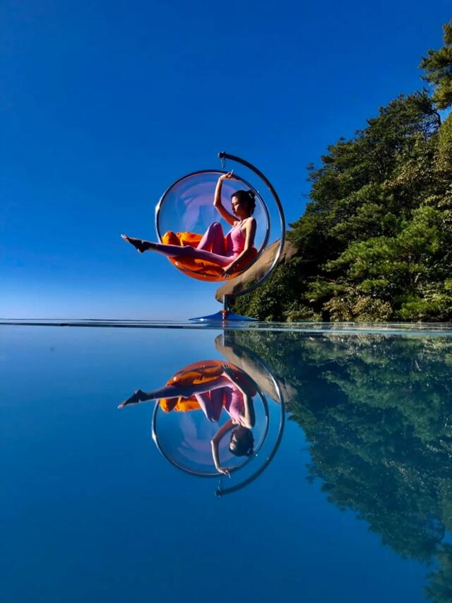 人间美景！上饶灵山“天空之境”开放日 现场游客络绎不绝