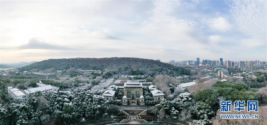 武漢大學雪後如畫