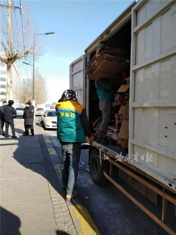 回收部門對接219家超市 哈市生鮮超市包裝物將日産日清