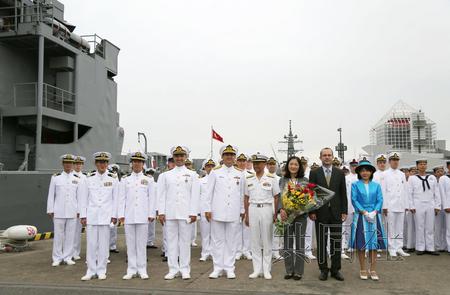土耳其軍艦訪日本 悼念125年前軍艦遇難者