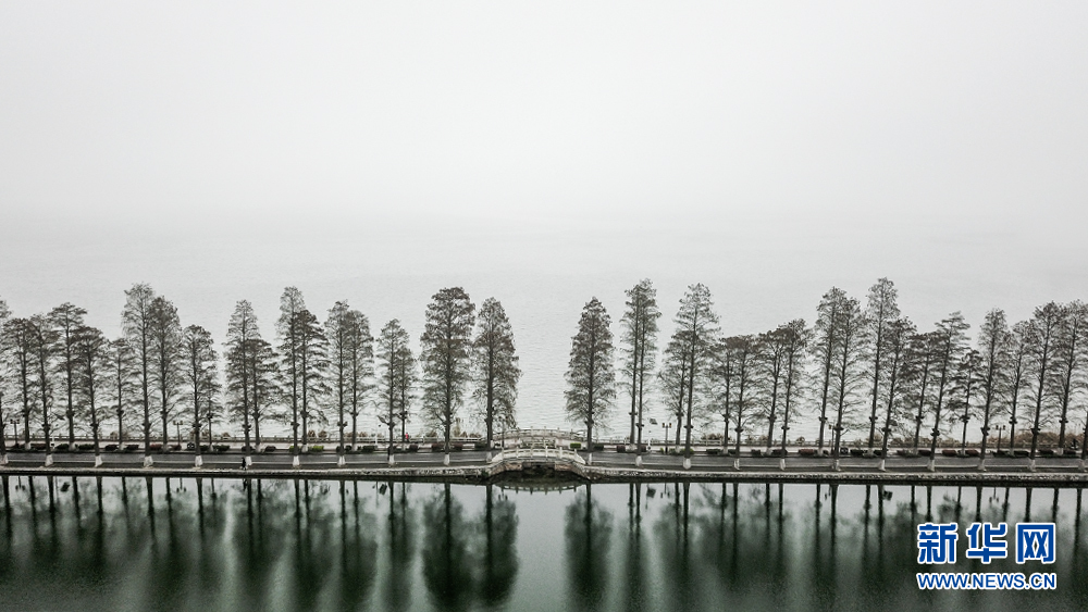 烟雨东湖 雾迷山水