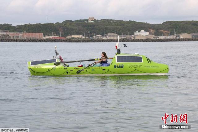 美国女子从日本出发 欲独自划船横渡太平洋