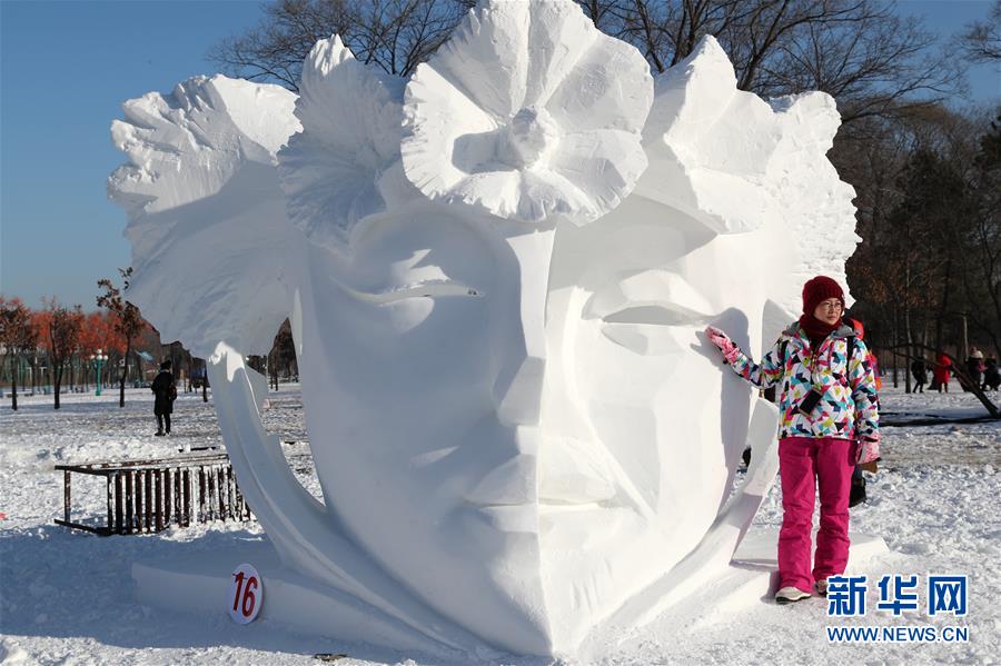 第二十五届全国雪雕比赛在哈尔滨落幕