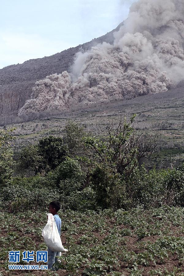 印尼錫納朋火山噴發