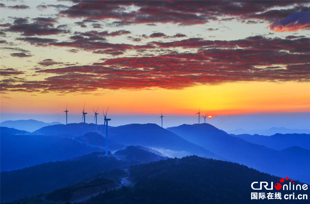 图片默认标题_fororder_《风电晨曦》作者：黄谷上（中国）13194031999摄于福建宁德