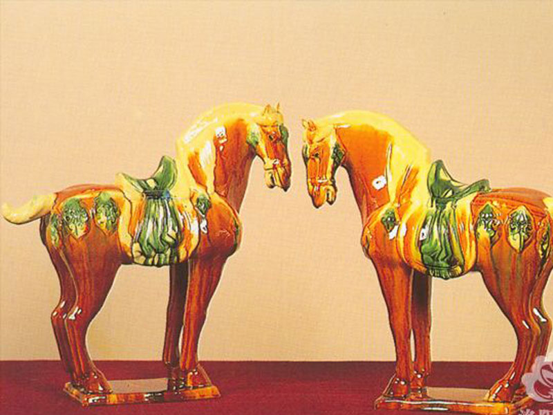 Tri-coloured glazed pottery of the Tang dynasty