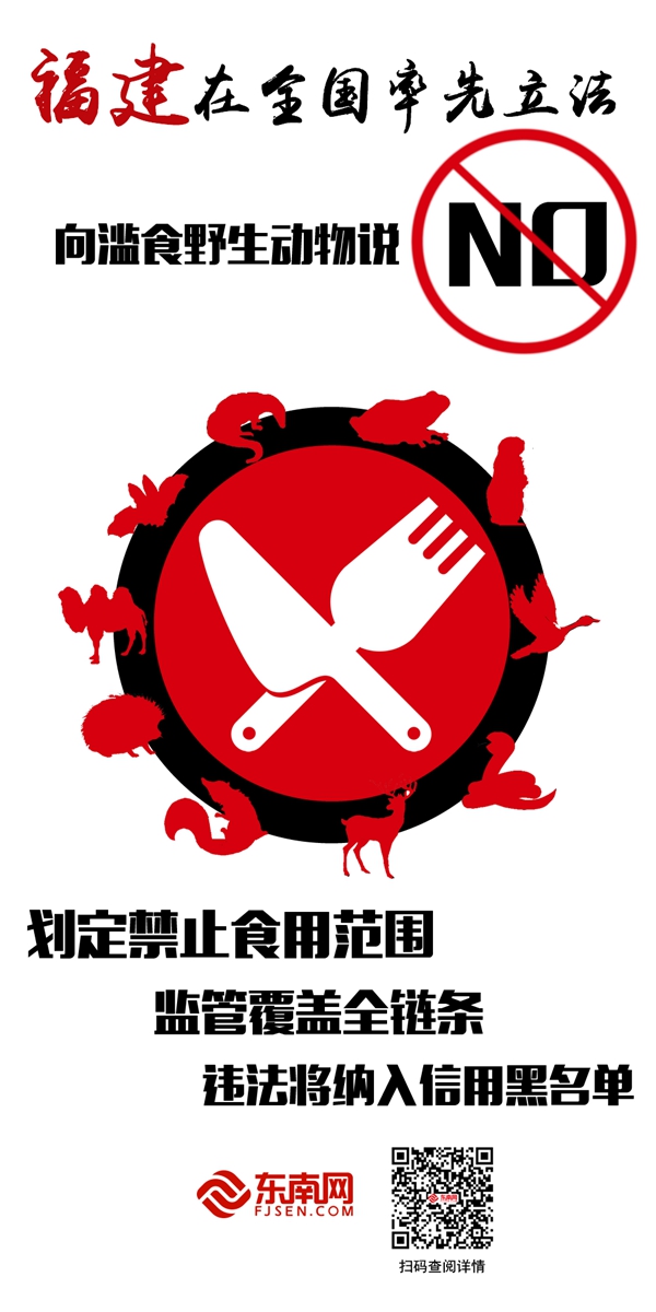 福建率先立法向滥食野生动物陋习说“不”