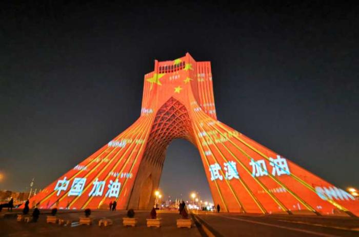 中国国旗标志性建筑物图片