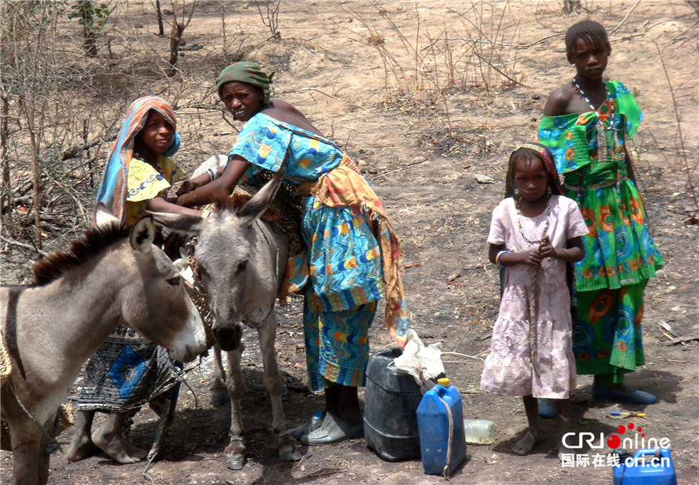 图片默认标题_fororder_17 井场打水的乍得人