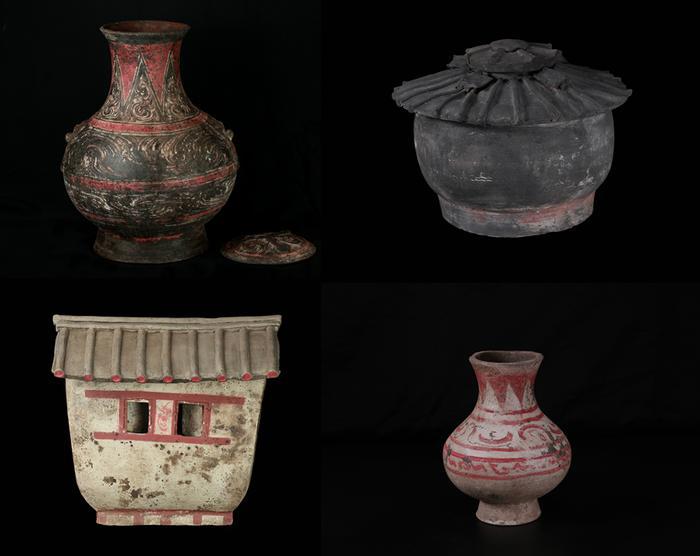秦汉新城西汉早期大型墓地出土2000多年前彩绘陶器 咸阳曾在汉初短暂更名为“新城”