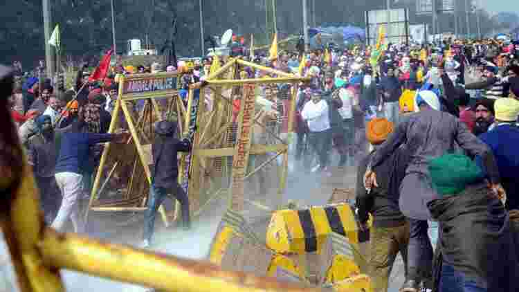 印度新德里周邊發生大規模農民抗議 衝突或持續升級