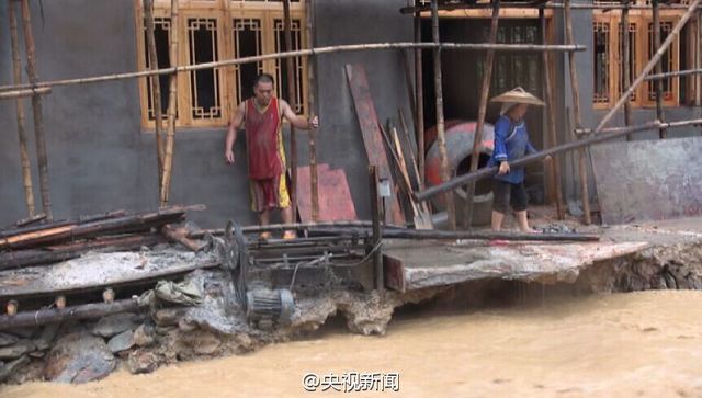 貴州"千戶侗寨"遇十年最強降雨 洪水急如猛獸