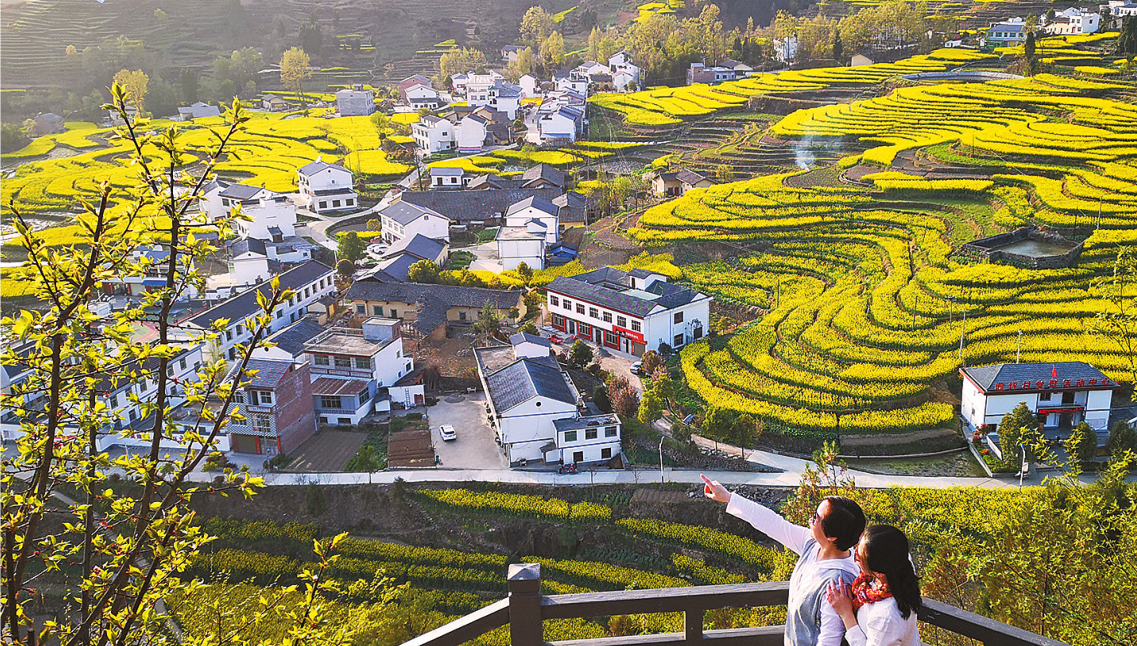 美景闪耀着奋斗的光芒