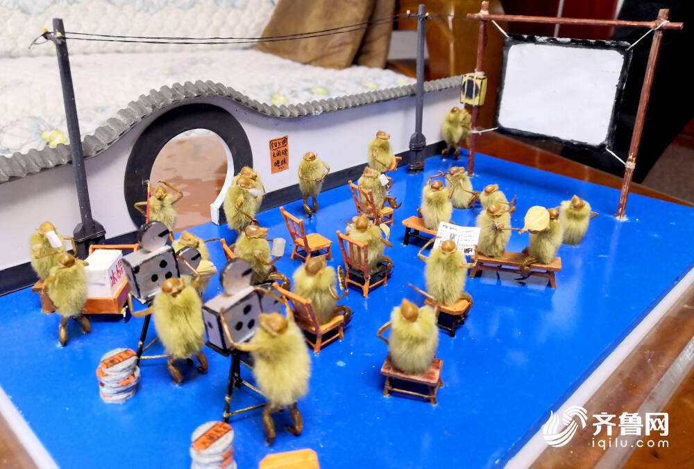 济南非遗产传人“毛猴杨”：融入面塑纸雕技艺，用毛猴复现老济南的旧日烟火气