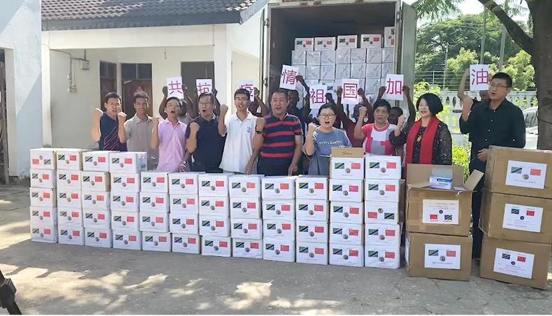 瀋陽僑聯募集的第二批海外僑胞捐贈醫用物資交付