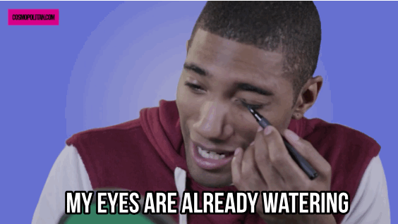 外國節目推搞笑創意:讓男人化性感貓眼粧 外國節目推搞笑創意:讓男人化性感貓眼粧