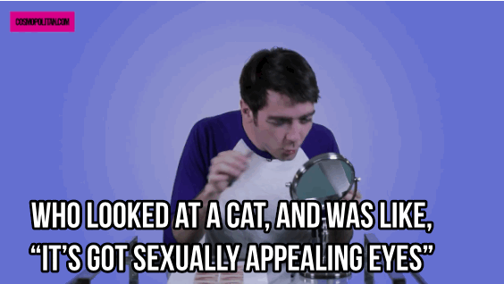 外國節目推搞笑創意:讓男人化性感貓眼粧 外國節目推搞笑創意:讓男人化性感貓眼粧