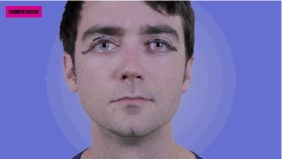 外國節目推搞笑創意:讓男人化性感貓眼粧 外國節目推搞笑創意:讓男人化性感貓眼粧