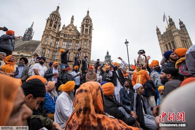大批錫克教徒英國集會 要求英政府停止支持印度