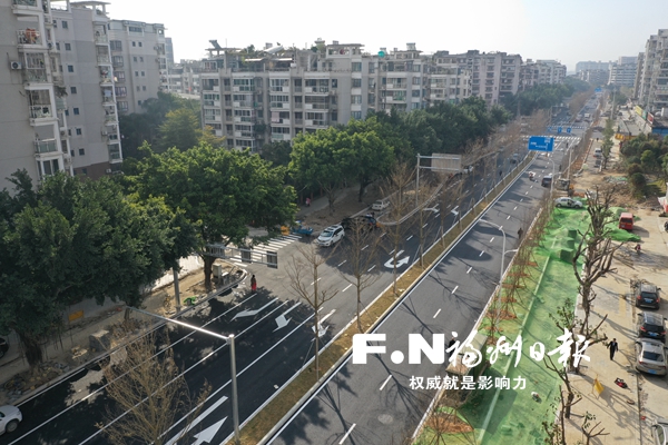 【福建时间列表】【福州】【移动版】【Chinanews带图】福州朝阳南路主路通行 三高路片区路网已串联