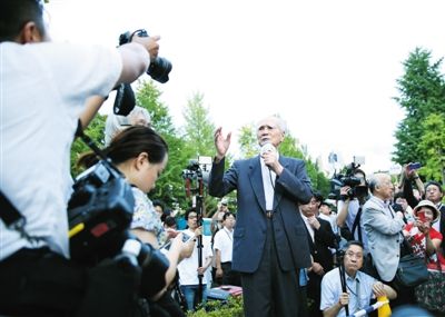 日本前首相村山富市：拼上性命阻止安保法案成立