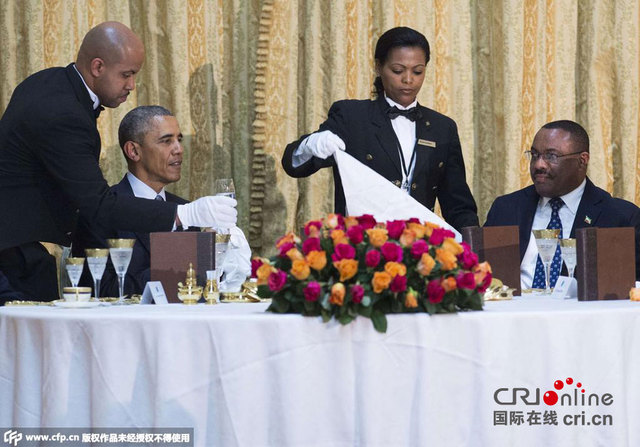 埃塞俄比亞總理為奧巴馬舉辦國宴
