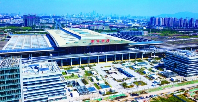 （交通运输）江苏南京市火车南站南广场已基本建成