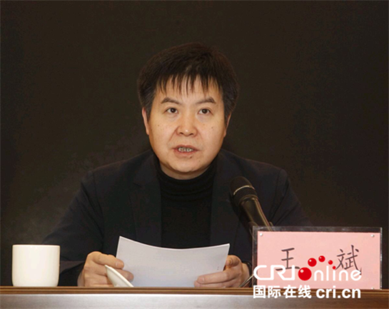 西安高新区党工委副书记王斌发表讲话(供图 西安高新区管委会)69