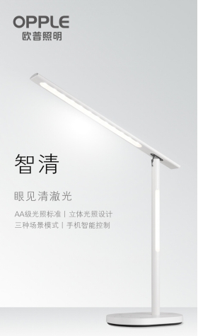 眼见清澈光，欧普华为联手推出智清台灯，打造智慧健康光