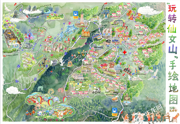 【行遊巴渝標題摘要】武隆仙女山發放2萬份手繪地圖 輕鬆玩轉仙女山