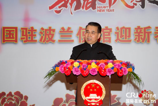 图片默认标题_fororder_中国驻波兰大使刘光源在新春招待会上致辞