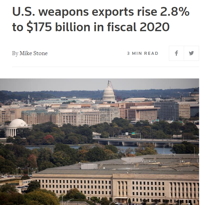 环球深观察丨美国2020财年军火大卖 “洛马”们是怎么赚钱的？