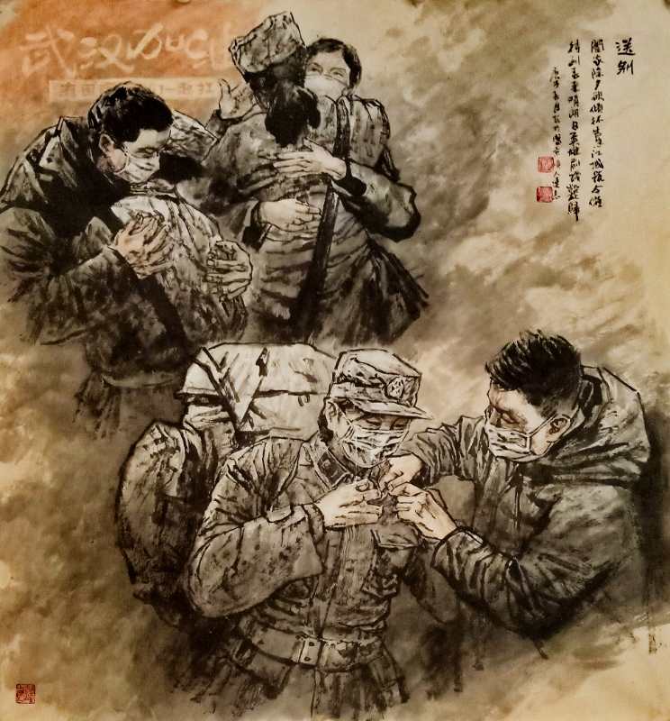 軍旅畫家趙連志用美術作品講述戰“疫”故事