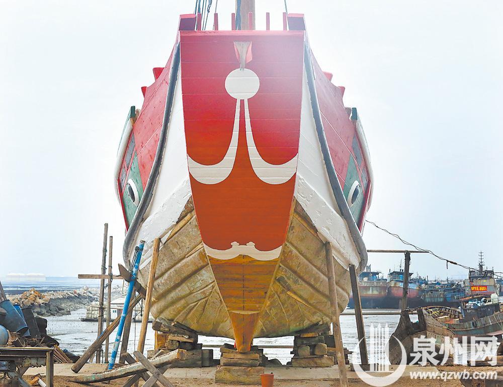 古法复原 泉港再现明代福船 该船将于本月28日下水