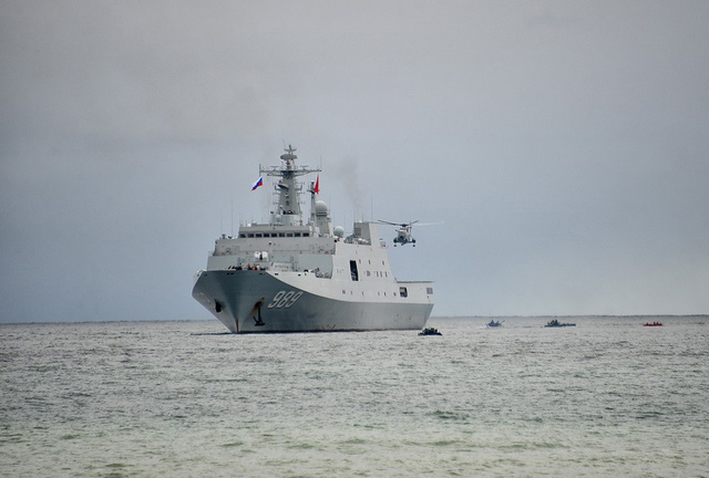 中俄海军成功举行首次联合登陆作战演习