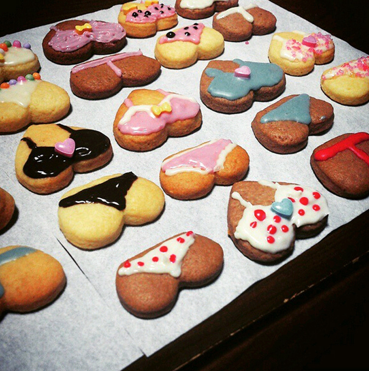 如果男生吃掉这些饼干的话,不知会是什么感受.