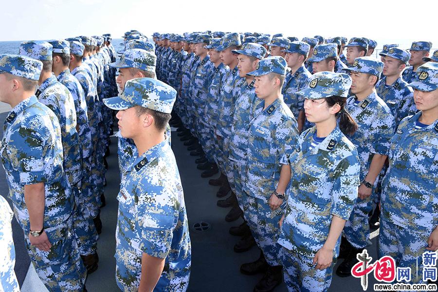 大洋见证——北部战区海军东平湖舰举行入列3周年纪念活动