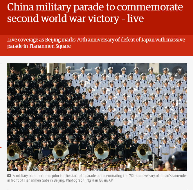 外媒直播中国阅兵盛况 成社交媒体热门话题 外媒直播中国阅兵盛况 成社交媒体热门话题