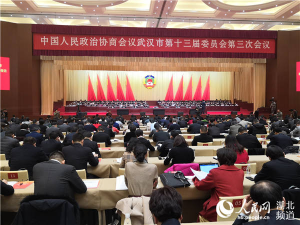 政协武汉市第十三届委员会第三次会议开幕