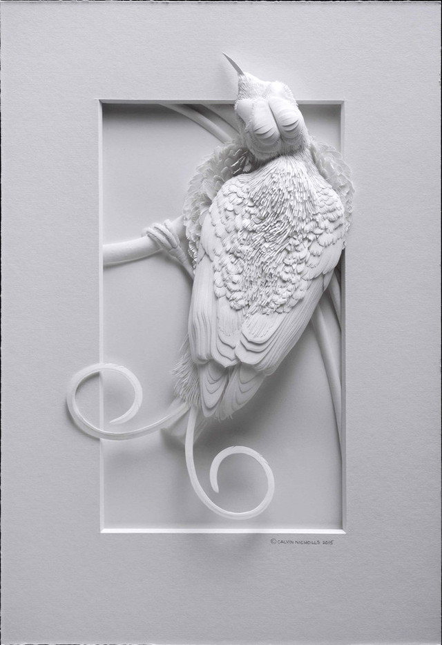 加拿大艺术家制作3D纸雕 仿佛动物复活