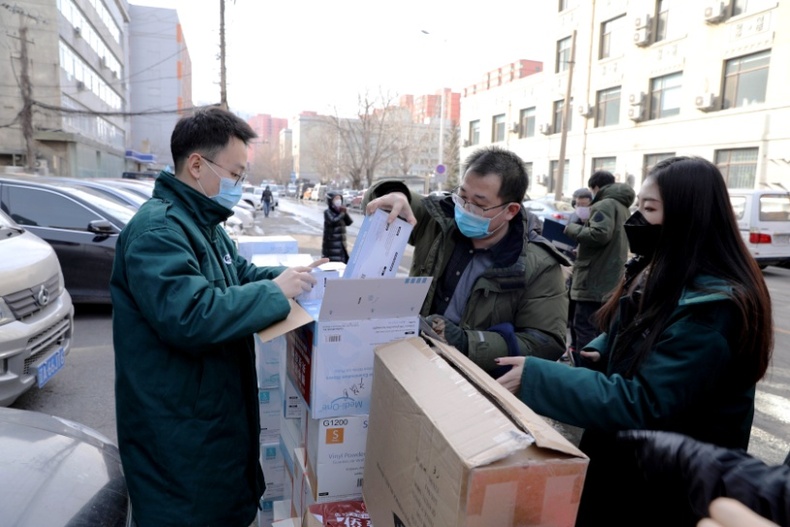 瀋陽市僑聯第三批募捐物資移交市第六人民醫院