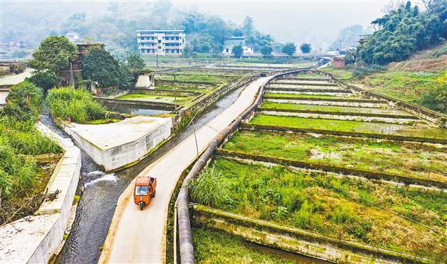 江畔,一艘银白色的快艇被拖离水面,停放在油溪码头的水泥坝子上.