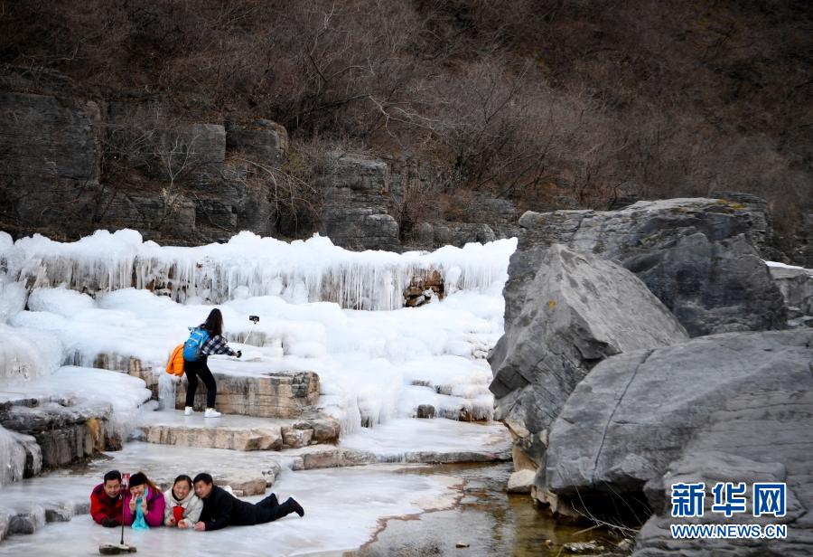 焦作云台山：冬日冰瀑美